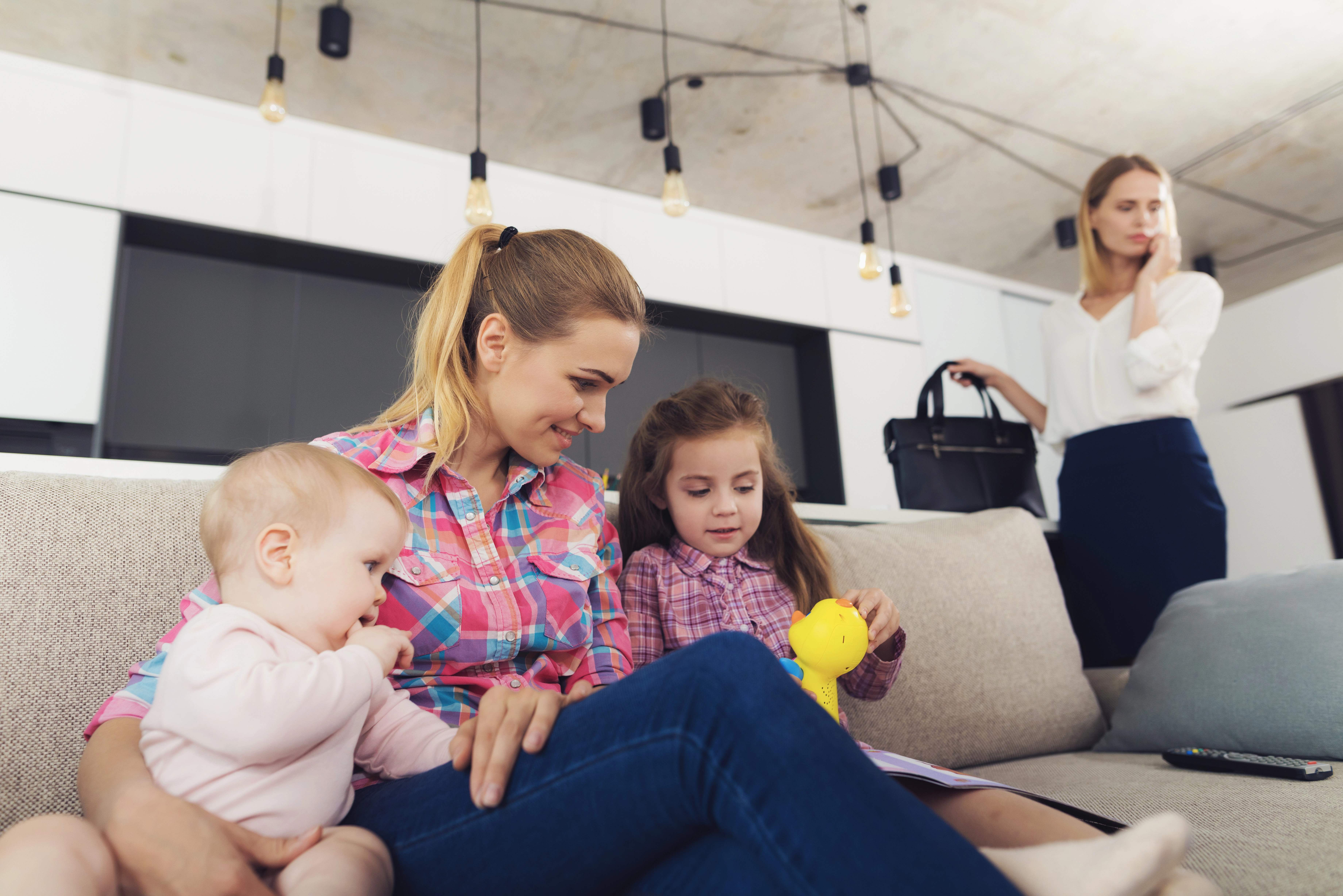 Watching the kids so parents can address other things